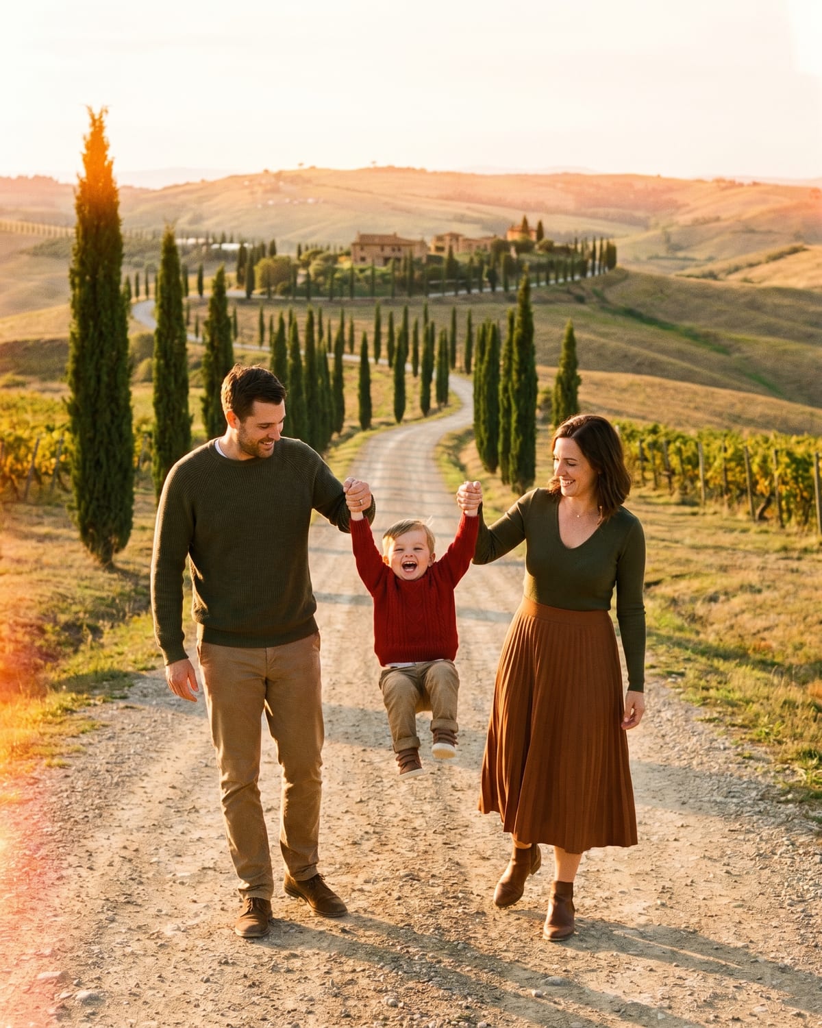 Europa em Família — Roma → Toscana → Alpes